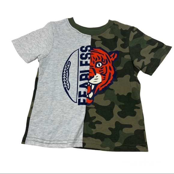 Garanimals Boys 2T/NP2 Green Camouflage Pants with Top Combo NWT “Fearless” - Picture 4 of 6